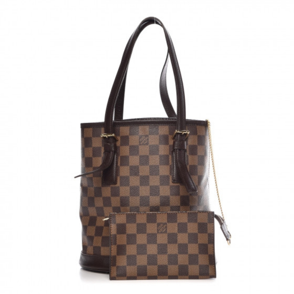 LOUIS VUITTON Damier Ebene Marais Bucket 23 - Picture 1 of 16